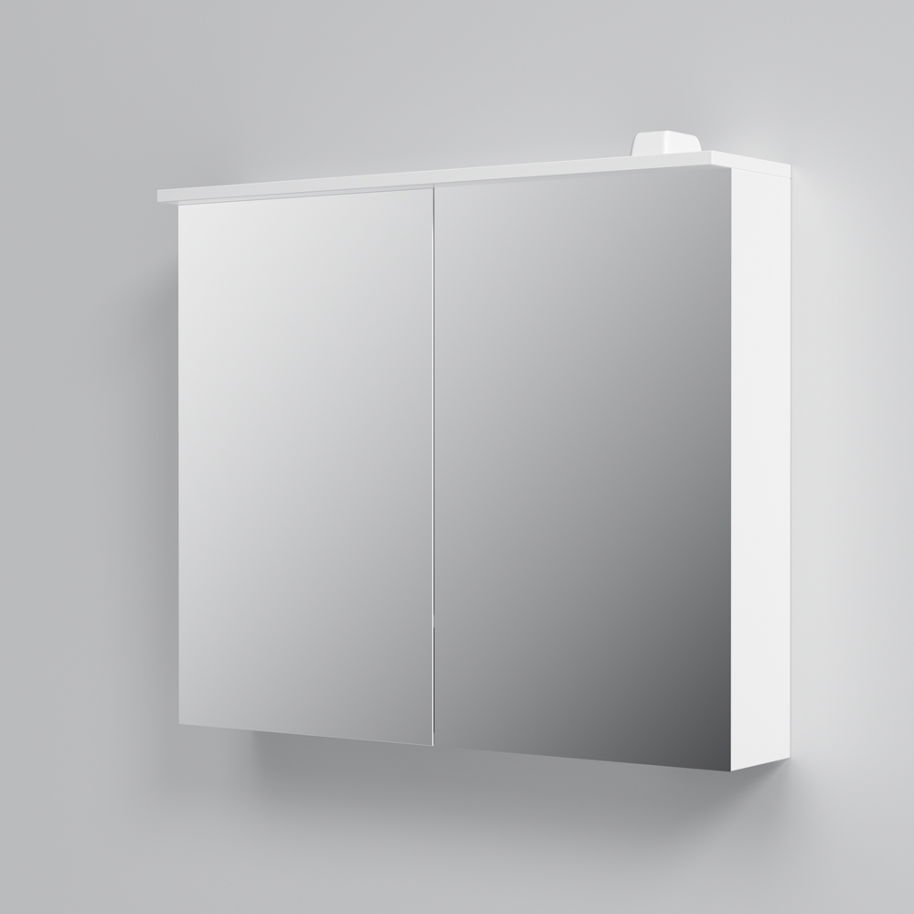 M70AMCX0801WG Зеркальный шкаф с LED-подсветкой, 80 см