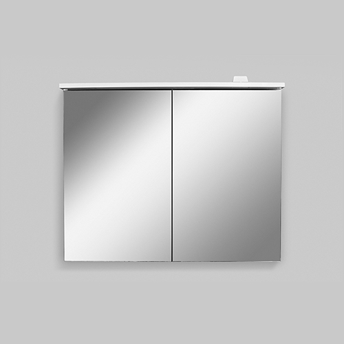 Зеркальный шкаф с LED-подсветкой, 80 см