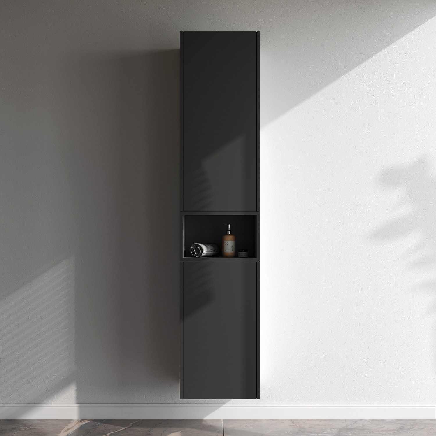 Func open-space для мебели, 40 см, цвет черный матовый